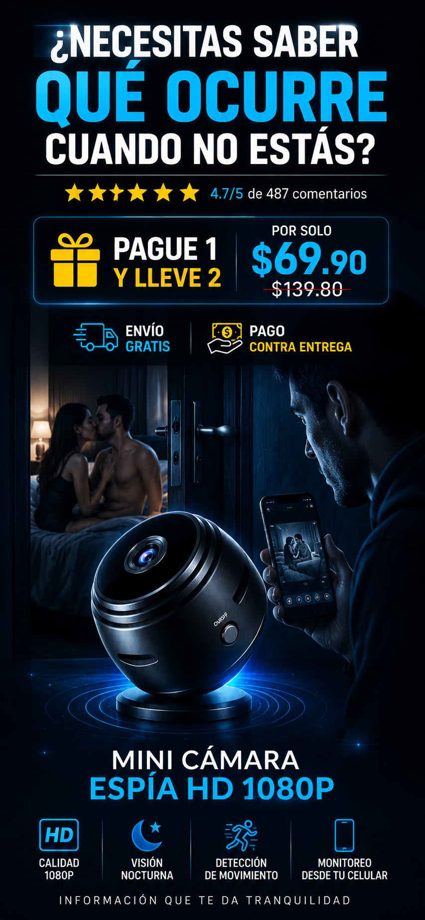 PROMO 2X1 mini camara espia GhostCam
