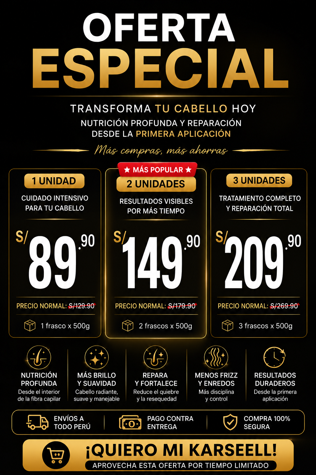 PROMO 2X1 MASCARILLA KARSEELL COLAGENO 500 G