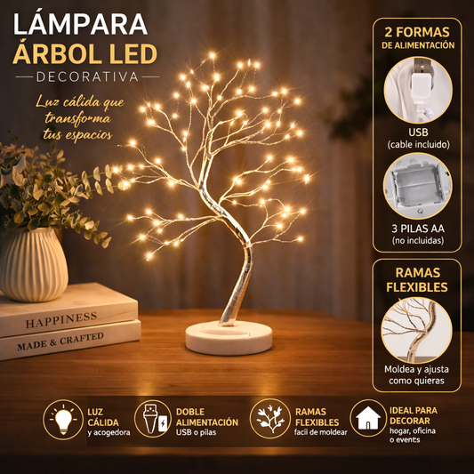 LAMPARA DECORATIVA EN FORMA DE ARBOL